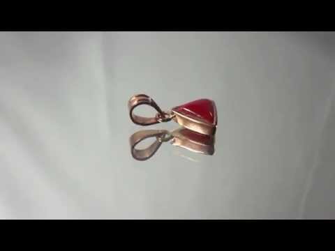 Red coral moonga pendent video