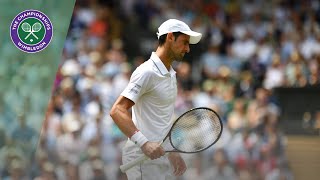 Novak Djokovic vs David Goffin Wimbledon 2019 quarter-final highlights