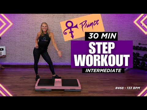 Intermediate Step Aerobics WORKOUT! (Funky Choreo, 133 BPM)