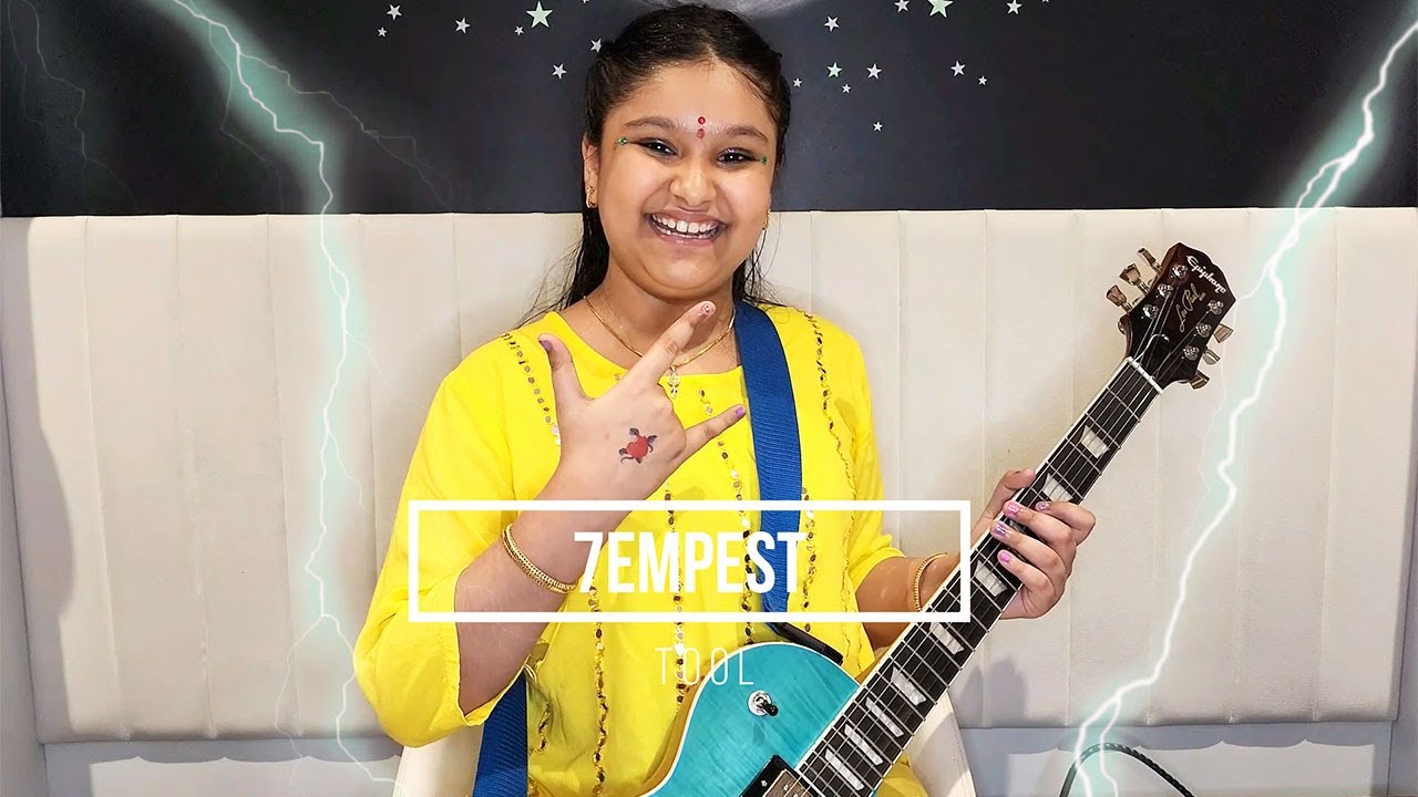 7empest - 9 Year Old Girl Plays Tempest Tool Guitar Cover - My Toughest Song So Far! - YouTube