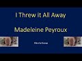 Madeleine Peyroux   I Threw it All Away  karaoke