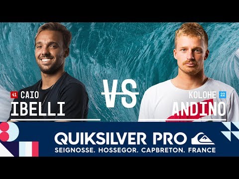 Caio Ibelli vs. Kolohe Andino - Round Five, Heat 2 - Quiksilver Pro France 2017