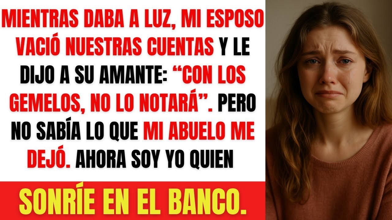 Mientras daba a luz, mi esposo vació nuestras cuentas… Pero no sabía con quién se casó