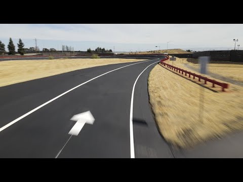 Tesla Fremont Flyover - Ride the new track - Jun 5, 2021