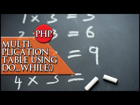 Multiplication Table Using While Loop In Php