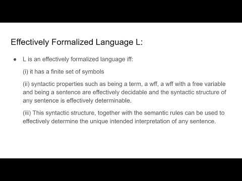 Godel's First Incompleteness Theorem