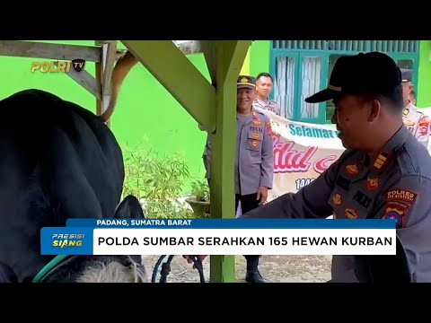 PENYERAHAN HEWAN KURBAN KAPOLDA SUMBAR