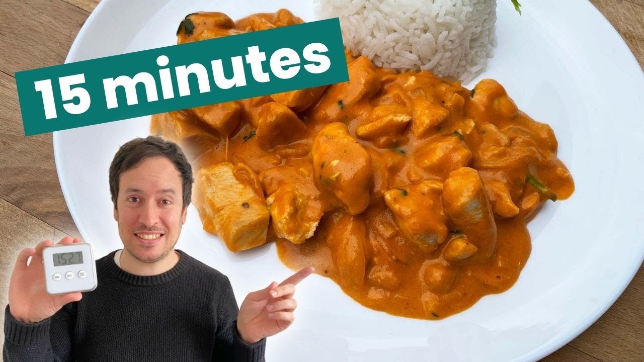 Recette express en 15 minutes avec du poulet et du beurre de cacahuètes !