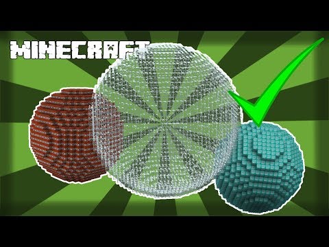 MINECRAFT | How to Make a Sphere Using World Edit!...