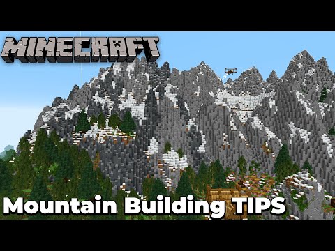 Tips on How to build Awesome Mountains in Minecraft 1.15 Survival [GUIDE]