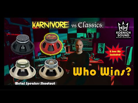 Eminence Karnivore vs V30, Greenback G12M & DV77 | Studio Test + Free IR