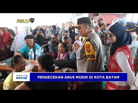 KAPOLDA KEPRI TINJAU ARUS MUDIK