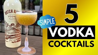 5 SIMPLE Vodka Cocktails to Make at Home (with Dutch Barn Vodka)