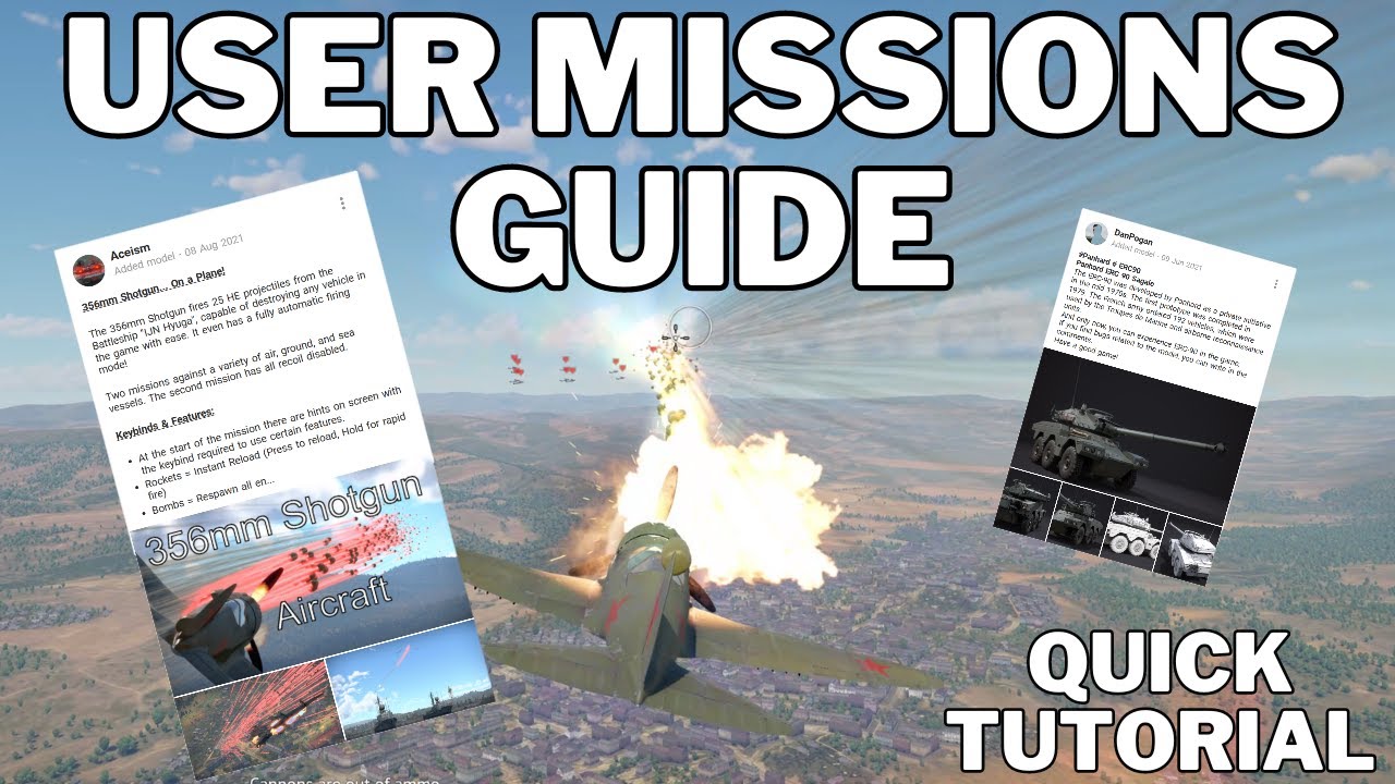 War Thunder User Missions Guide