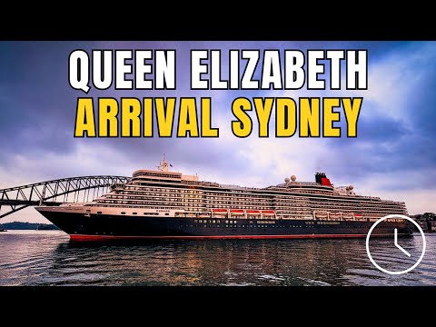 Thumbnail for Cunard Queen Elizabeth Arrives Sydney Harbour | Timelapse 2024