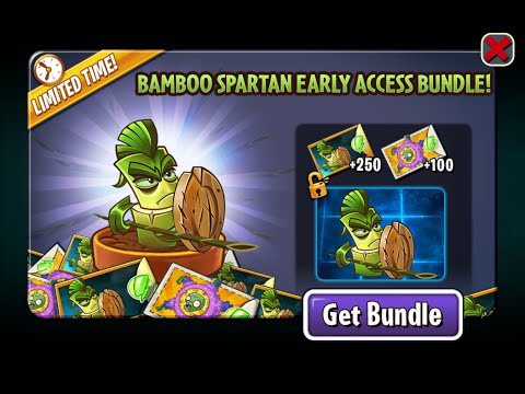Plants Vs Zombies 2 Arena S57 Week 284 Over 7.7 Mill No Premium Loadout (Bamboo Spartan)