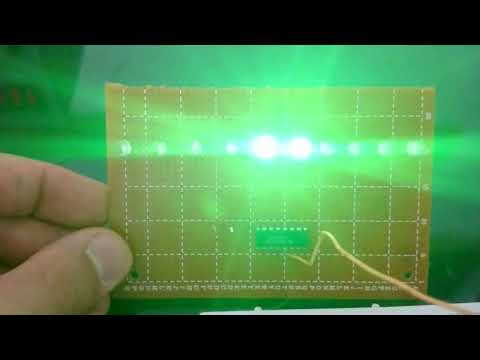 81 LED chaser using double IC 4017