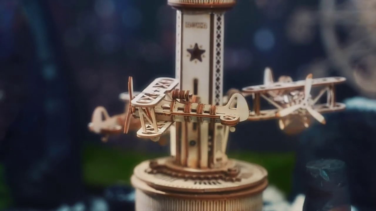 ROKR Airplane Tower Music Box Kit | AMK41