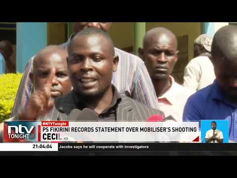 Fikirini Jacobs records statement in Cecil Ouma shooting investigation