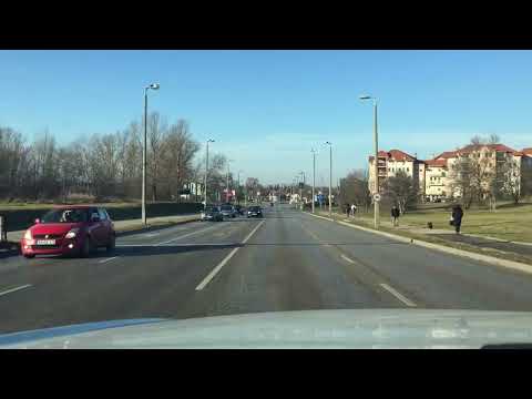 Driving in Hungary - Tatabánya tour northbound