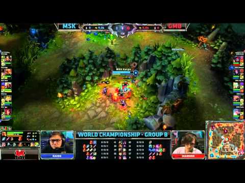 MSK vs GMB | Mineski vs Gambit Gaming | Worlds 2013 Day 4 Group B | Full game HD D4G3 Season 3