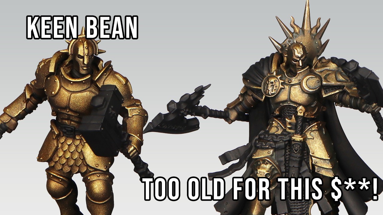 Painting OLD GOLD | NEW Stormcast Reclusian & Liberator | Weathering Gold Armour | SKAVENTIDE
