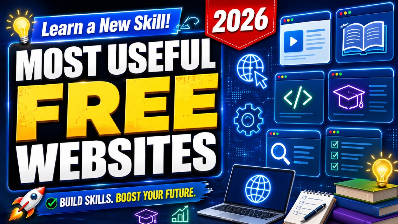 Top 10 Most Useful Websites to Learn a New Skill for FREE! 2026