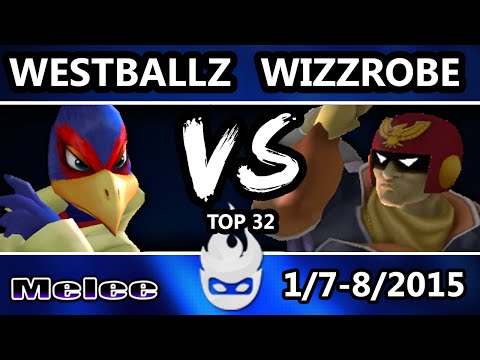 Paragon 2015 - Westballz (Falco) Vs. COG | Wizzrobe (Captain Falcon) SSBM Losers Top 32 - Melee