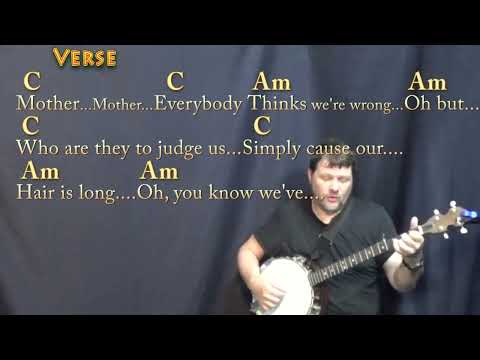 What's Going On (Marvin Gaye) Banjo Cover Lesson in C with Chords/Lyrics
