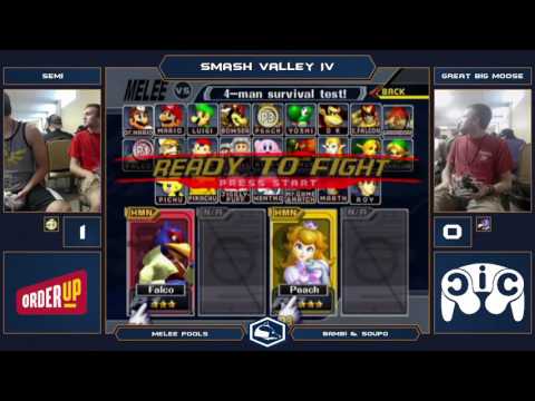 Smash Valley IV Melee Singles - Semi (Peach) vs Great Big Moose (Falco) – Pools Round Robin