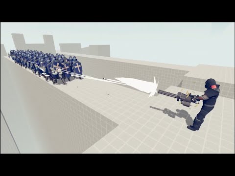 MINIGUN VS 50x MEDIEVAL & ANCIENT UNIT TABS - Totally Accurate Battle Simulator