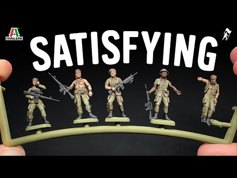 Painting 1/72 Italeri United States Special Forces on the sprue