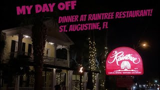 A Lovely Dinner at the Raintree Restaurant in St. Augustine, Florida!