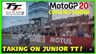 TT Isle of Man 2 Career Mode Part 13 - TAKING ON JUNIOR TT! - PS4 PRO Gameplay