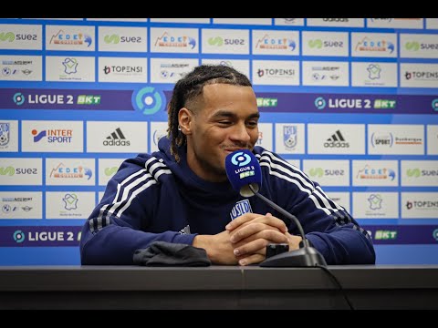 Conférence de presse Romain Revelli et Iron Gomis avant : Nîmes - USL Dunkerque (J23)