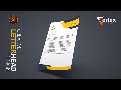 Letterhead Design In Illustrator Creative Business Letterhead Design Vertex Graphic
