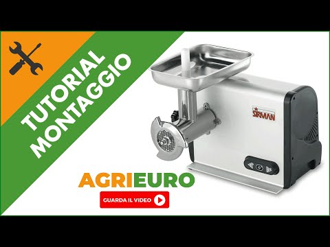 Tritacarne Elettrico Sirman TC 22 Dakota - Trifase - 1100 Watt: montaggio