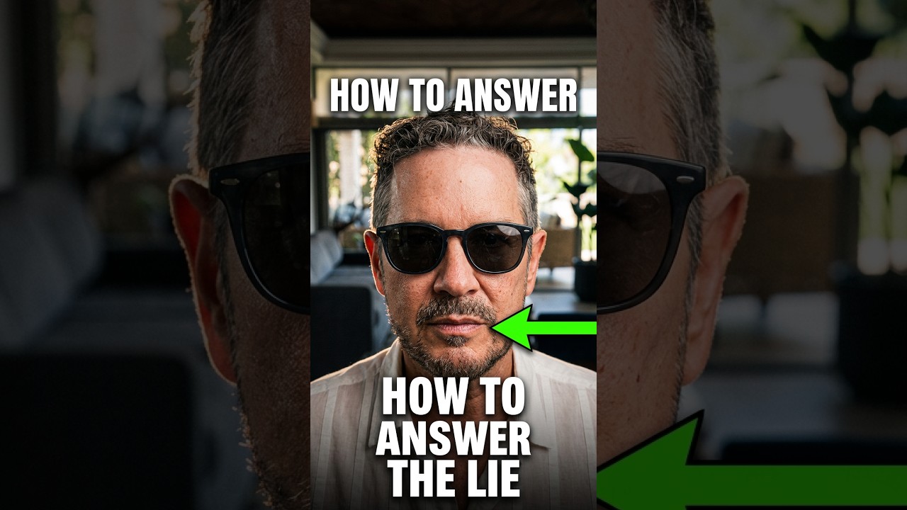 Video thumbnail for Five things to say when SOMEONE ASKS YOU TO DEFEND A LIE ABOUT YOU--#shorts