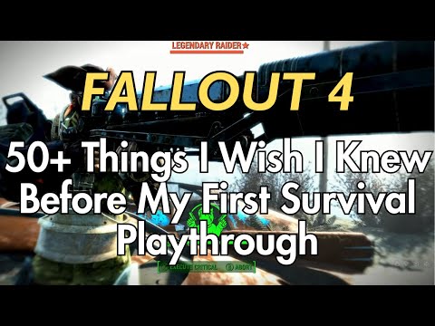 50+ Things I Wish I Knew Before my First Fallout 4 Survival Playthrough