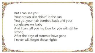 Codeseven - Boys of Summer Lyrics