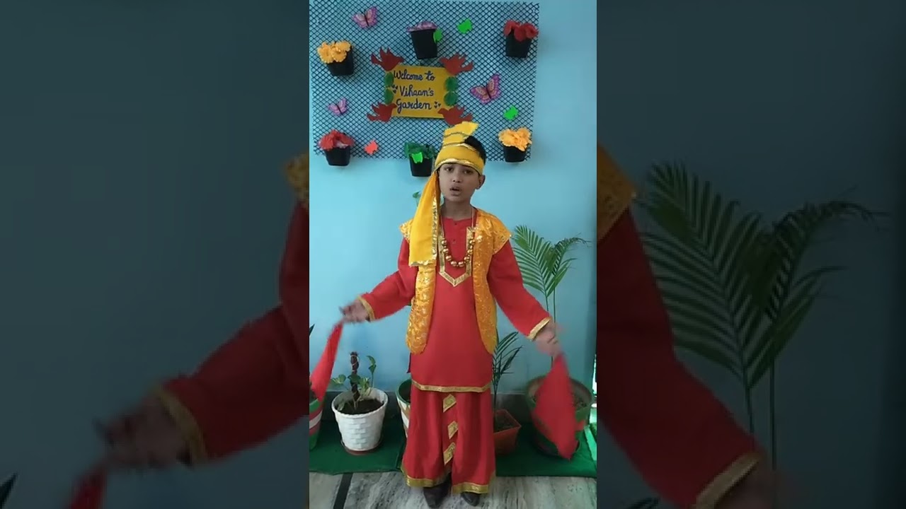 || Easy Baisakhi speech for kids || Punjabi festival ||