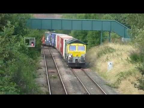 Freightliner Class 66 No 66504 on 4M22 Leeds FLT - Crewe BH on 26.7.14 - HD