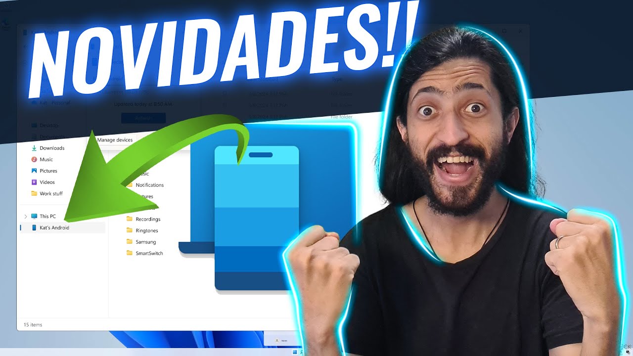 Windows ganha maior integração com Android no Explorador de Arquivos!! | Windows Insider