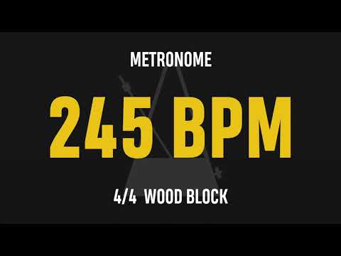 245 BPM 4/4 - Best Metronome (Sound : Wood block)
