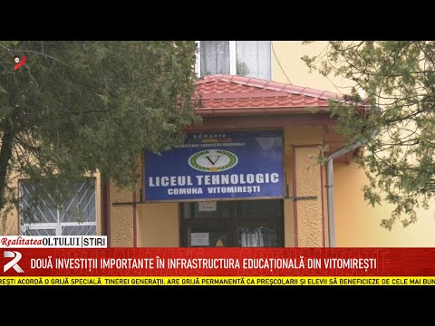 Două investiții importante în infrastructura educațională din Vitomirești