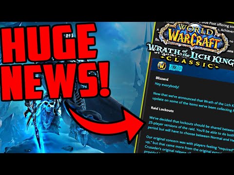 HUGE News for WOTLK Classic - Faction Changes & Raid Lockouts
