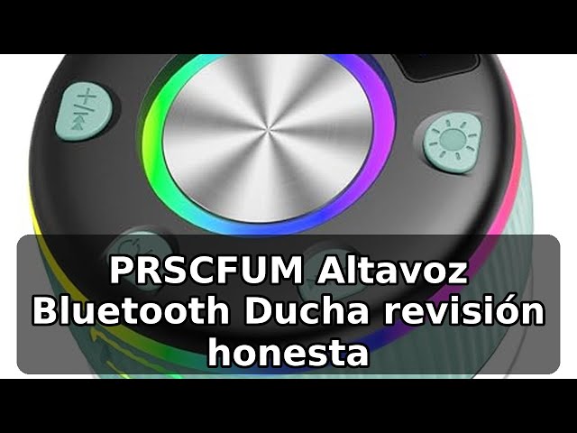 Vídeo relacionado con UOHHBOE Altavoz Bluetooth 5.4 Perfecto Regalo IPX7 Altavoz Ducha 20W con Ventosa Estable Impermeable Portátil Inalámbrico 24H Luces RGB Llamadas Mano Libre TWS TF Card para Baño Piscina