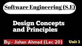 Download the video "Design Concepts and Principles | Software Engineering | Lec 21"