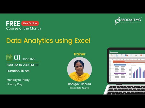 Data Analytics using Excel Day 1 360DigiTMG