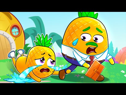 When Dad's Away Song 😭💼 Don't Cry Baby 🎶 | Nursery Rhymes & Kids Songs by YUM YUM
